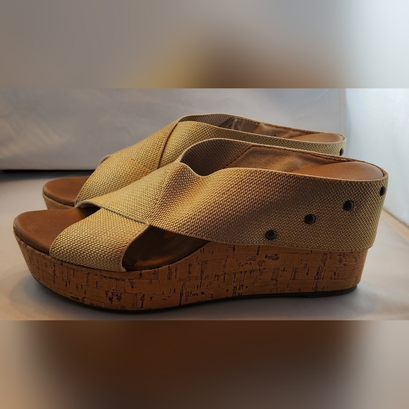 Sonoma Cork Heeled Platform Clog Sandal. Size 8.5 - Picture 6 of 8